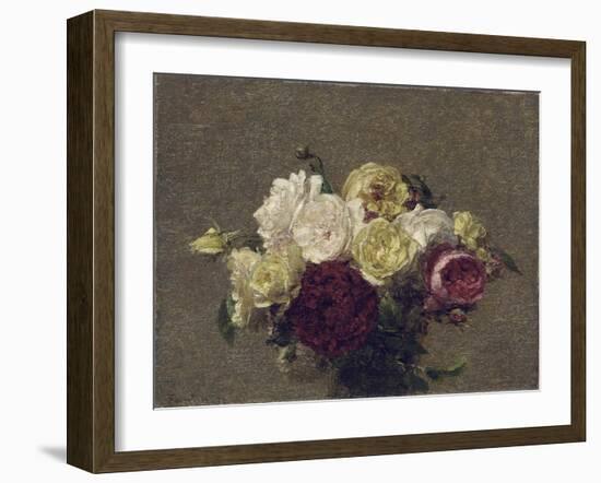 Bouquet of Roses, 1879-Henri Fantin-Latour-Framed Giclee Print