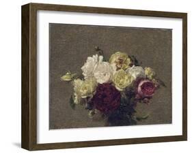 Bouquet of Roses, 1879-Henri Fantin-Latour-Framed Giclee Print