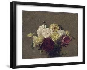 Bouquet of Roses, 1879-Henri Fantin-Latour-Framed Giclee Print