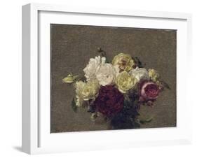 Bouquet of Roses, 1879-Henri Fantin-Latour-Framed Giclee Print