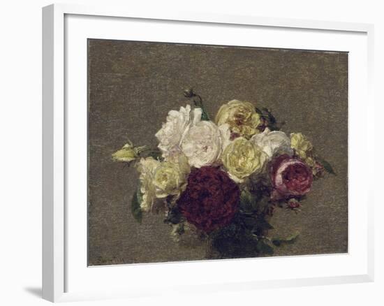 Bouquet of Roses, 1879-Henri Fantin-Latour-Framed Giclee Print