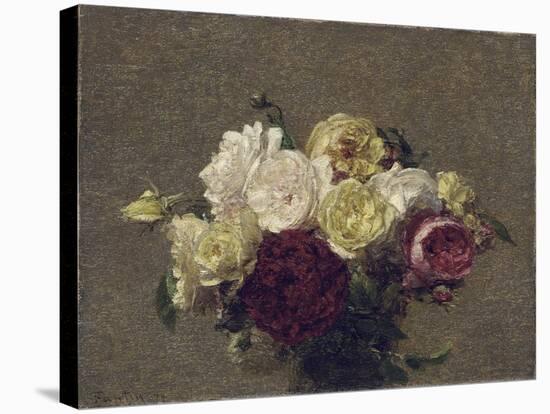 Bouquet of Roses, 1879-Henri Fantin-Latour-Stretched Canvas