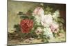 Bouquet of Roses and Lilac-Dominique-Hubert Rozier-Mounted Premium Giclee Print