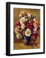 Bouquet of Roses, C1909-Pierre-Auguste Renoir-Framed Giclee Print