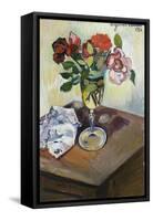 Bouquet of Roses in a Glass, 1926-Suzanne Valadon-Framed Stretched Canvas