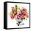 Bouquet of Roses in Glass Vase-smuay-Framed Stretched Canvas