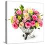 Bouquet of Roses in Glass Vase-smuay-Stretched Canvas