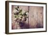 Bouquet of Roses in Metal Pot-manera-Framed Photographic Print