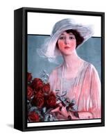 "Bouquet of Roses,"May 24, 1924-Penrhyn Stanlaws-Framed Stretched Canvas