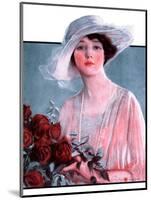 "Bouquet of Roses,"May 24, 1924-Penrhyn Stanlaws-Mounted Giclee Print