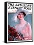 "Bouquet of Roses," Saturday Evening Post Cover, May 24, 1924-Penrhyn Stanlaws-Framed Stretched Canvas