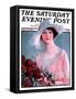 "Bouquet of Roses," Saturday Evening Post Cover, May 24, 1924-Penrhyn Stanlaws-Framed Stretched Canvas