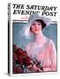 "Bouquet of Roses," Saturday Evening Post Cover, May 24, 1924-Penrhyn Stanlaws-Stretched Canvas