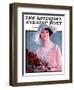 "Bouquet of Roses," Saturday Evening Post Cover, May 24, 1924-Penrhyn Stanlaws-Framed Giclee Print