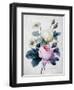 Bouquet of Roses with Daisies, Published 1834-Pierre Joseph Redoute-Framed Giclee Print