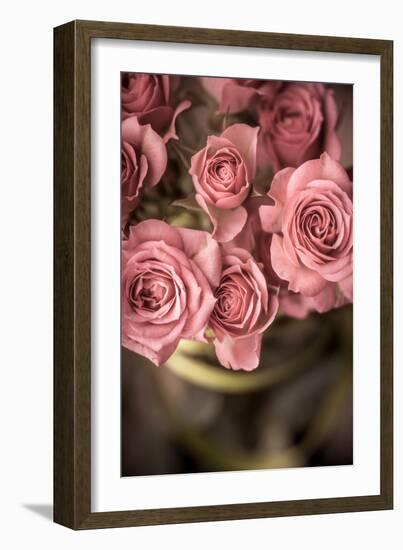 Bouquet of Roses with Green Tape Vertical-Denis Karpenkov-Framed Photographic Print