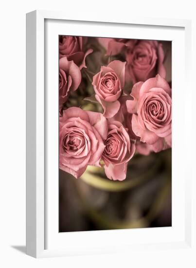 Bouquet of Roses with Green Tape Vertical-Denis Karpenkov-Framed Photographic Print