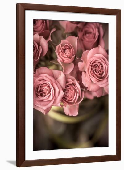 Bouquet of Roses with Green Tape Vertical-Denis Karpenkov-Framed Photographic Print