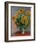 Bouquet of Sunflowers, 1881-Claude Monet-Framed Premium Giclee Print