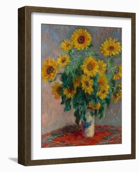 Bouquet of Sunflowers, 1881-Claude Monet-Framed Giclee Print