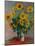 Bouquet of Sunflowers, 1881-Claude Monet-Mounted Giclee Print