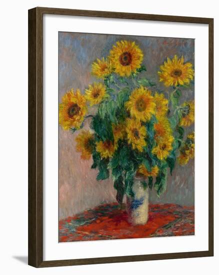 Bouquet of Sunflowers, 1881-Claude Monet-Framed Giclee Print