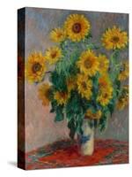 Bouquet of Sunflowers, 1881-Claude Monet-Stretched Canvas