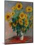 Bouquet of Sunflowers, 1881-Claude Monet-Mounted Giclee Print