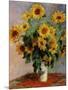 Bouquet of Sunflowers-null-Mounted Giclee Print