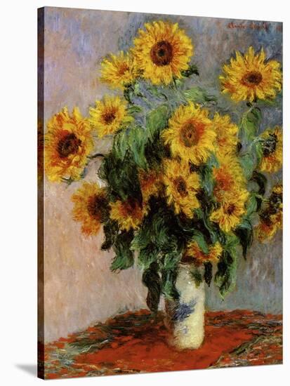 Bouquet of Sunflowers-null-Stretched Canvas