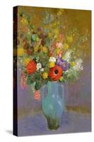 Bouquet of Wild Flowers, C.1900-Odilon Redon-Stretched Canvas