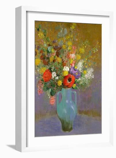 Bouquet of Wild Flowers, C.1900-Odilon Redon-Framed Giclee Print