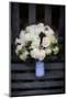 Bouquet on Bench, United Kingdom, Europe-John Alexander-Mounted Photographic Print