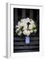 Bouquet on Bench, United Kingdom, Europe-John Alexander-Framed Photographic Print