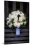 Bouquet on Bench, United Kingdom, Europe-John Alexander-Mounted Photographic Print