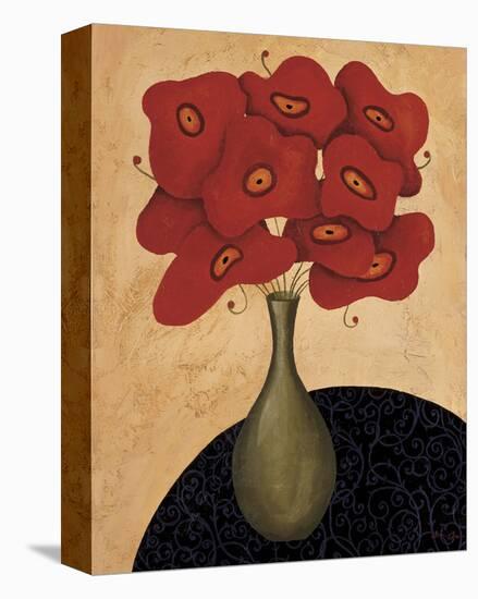 Bouquet Rouge-Jocelyne Anderson-Tapp-Stretched Canvas