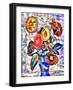 bouquet with big flowers,2017-Alex Caminker-Framed Giclee Print