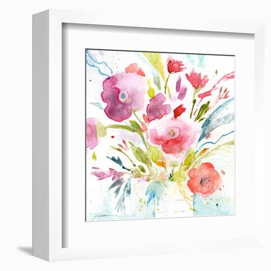 Bouquet with Magenta-Sheila Golden-Framed Art Print