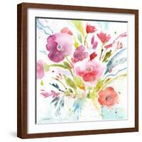 Bouquet with Magenta-Sheila Golden-Framed Art Print