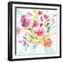 Bouquet with Magenta-Sheila Golden-Framed Art Print