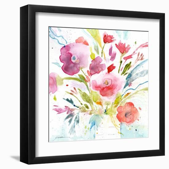 Bouquet with Magenta-Sheila Golden-Framed Art Print