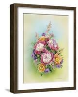 Bouquet with Peonies-Olga And Alexey Drozdov-Framed Giclee Print