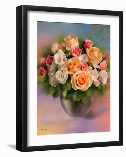 Bouquet-Skarlett-Framed Giclee Print