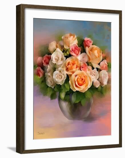 Bouquet-Skarlett-Framed Giclee Print