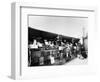 Bouquiniste Beside the River Seine in Paris, C.1900 (B/W Photo)-French Photographer-Framed Giclee Print