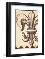 Bourbon Lily Fleur de Lis-Rene Stein-Framed Art Print