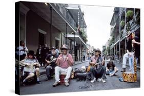 Bourbon Street Band in the French Quarter-Carol Highsmith-Stretched Canvas