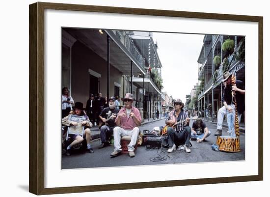 Bourbon Street Band in the French Quarter-Carol Highsmith-Framed Photo