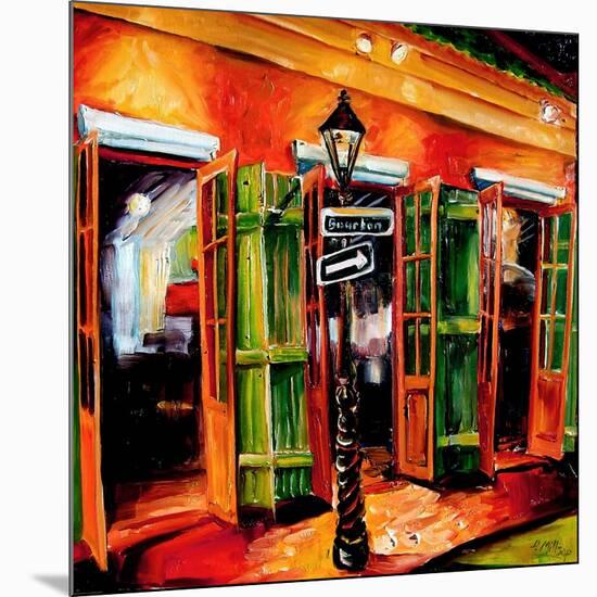 Bourbon Street Bar-Diane Millsap-Mounted Premium Giclee Print