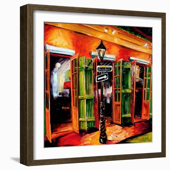 Bourbon Street Bar-Diane Millsap-Framed Art Print